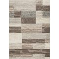 Lbaiet Lbaiet MN306U57 5 x 7 ft. Mindoro Serena Striped Rug; Brown MN306U57